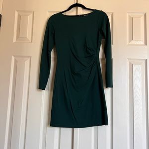 Kenneth Cole Long Sleeve Exposed Back Zipper Dress